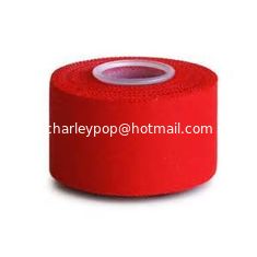 China 5cmx10m trägt Zinkoxid adhesiv des Bänder TURNHALLEN-Bandkunststoffrohrschnittkernebenenrandes rotes zur Schau, das StreifenbildungsBaumwollgewebe aufnimmt fournisseur
