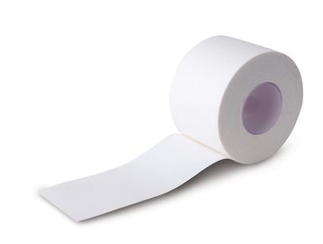 1,5&quot; x10m trägt des Zinkoxids des Bänder TURNHALLEN-Bandfingerlingskernebenenrandes weißes Klebstreifenstreifenbildungs-Baumwollgewebe zur Schau fournisseur